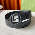 DOUBLE G BLACK BUCKLE 40MM BLUE CANVAS