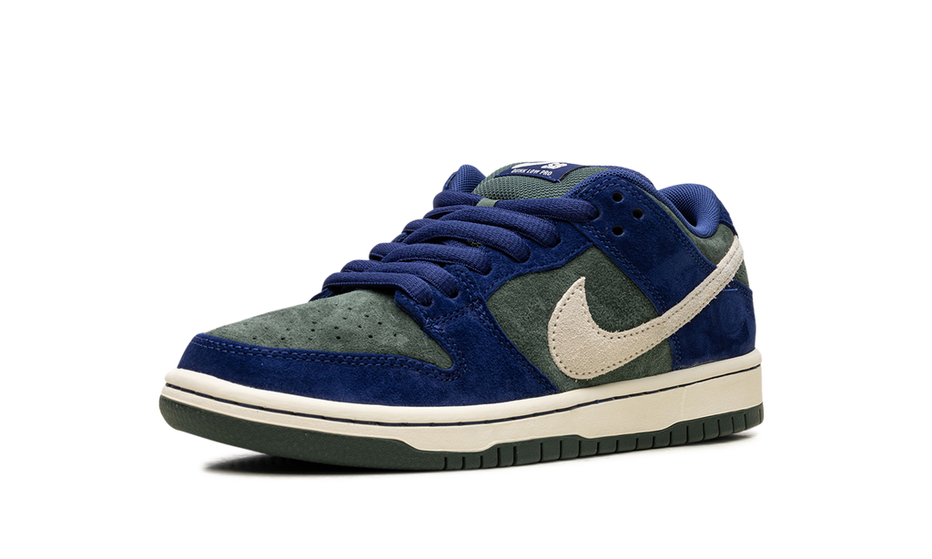 Nike SB Dunk Low Deep Royal Blue HF3704-400 | Vintage Green & Navy Skate Shoe