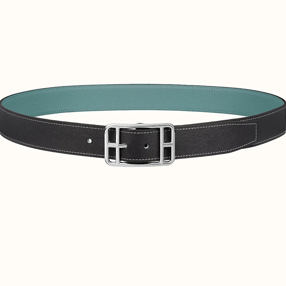 HM Cape Cod 32mm Reversible Belt Green Black Leather 187796