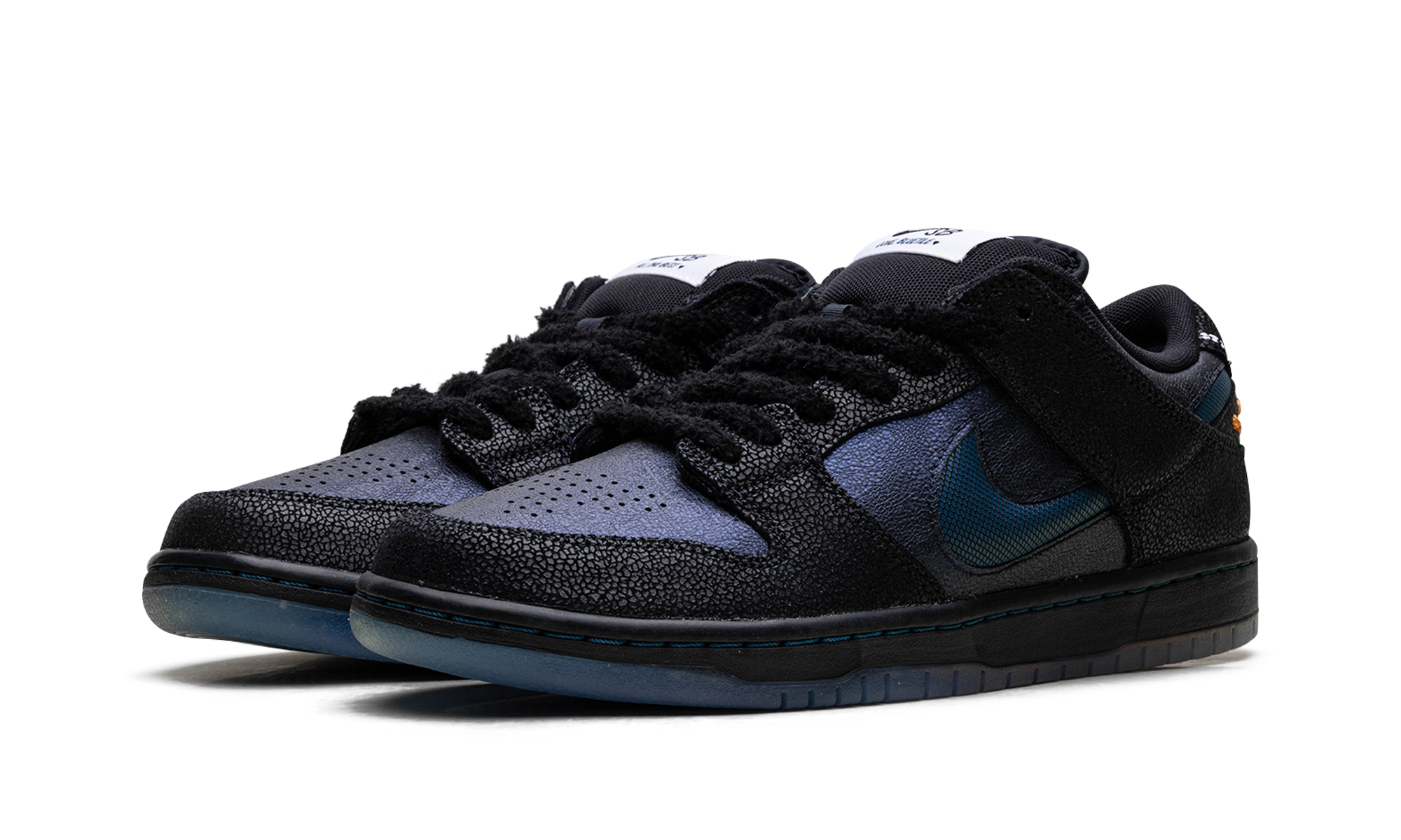 Nike SB Dunk Low Pro Bluetile Skateboards Black Pitch Blue Monarch Butterfly