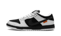 Nike SB Dunk Low TIGHTBOOTH - Black Suede & White Leather Skate Shoe