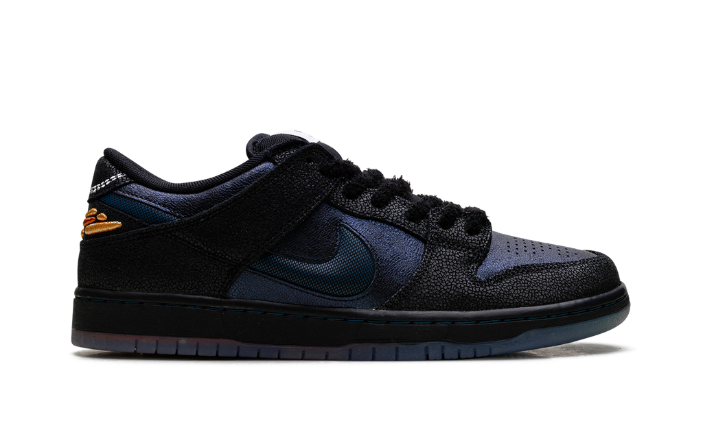 Nike SB Dunk Low Pro Bluetile Skateboards Black Pitch Blue Monarch Butterfly