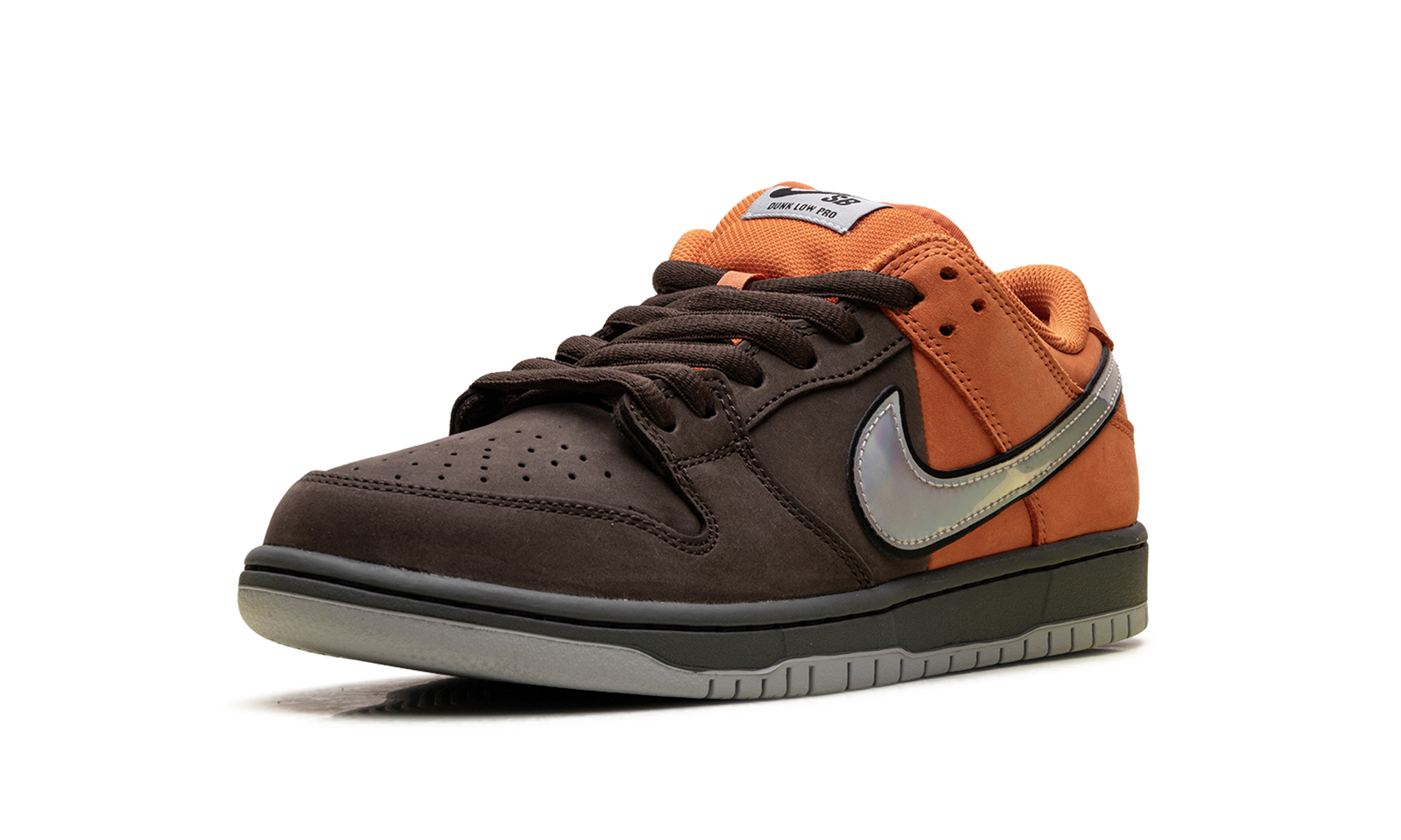 Nike SB Dunk Low Pro Muni Fast Pass - Safety Orange & Baroque Brown Skate Shoes