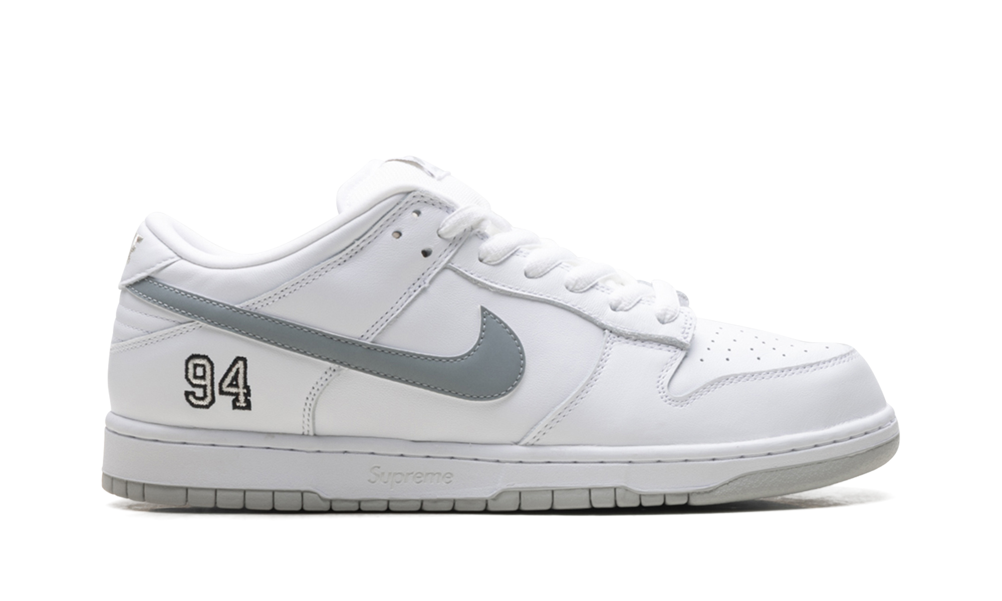 Supreme x Nike SB Dunk Low White HQ8487 100 | 2025 Collaboration
