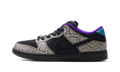 SB Dunk Low Dashawn Jordan Copperhead - Black Suede Skate Shoe with Snakeskin Texture