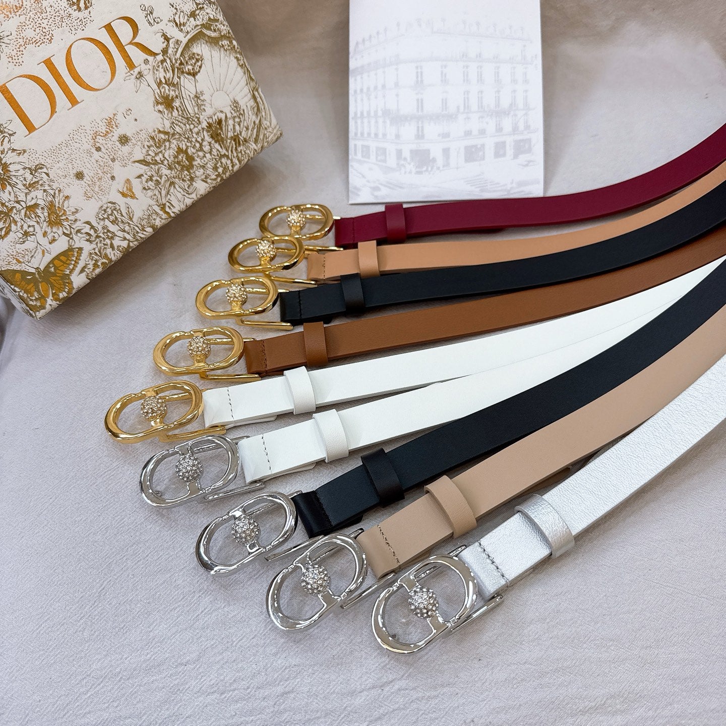 CD Montaigne Belt 20mm Grained Calfskin 195304