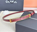 CC Métiers d’art 2026 1.5cm Burgundy Belt Leather 211435
