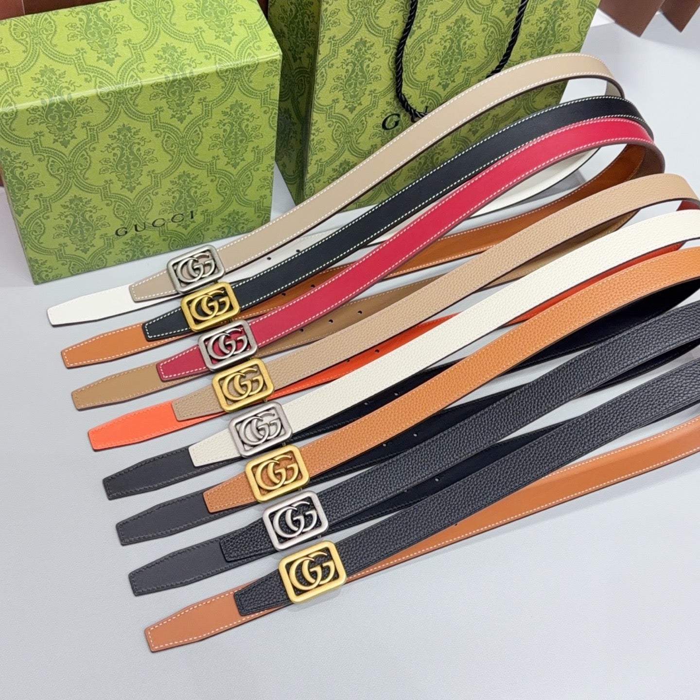 GG Marmont Reversible 2.5cm Belt Leather 213010