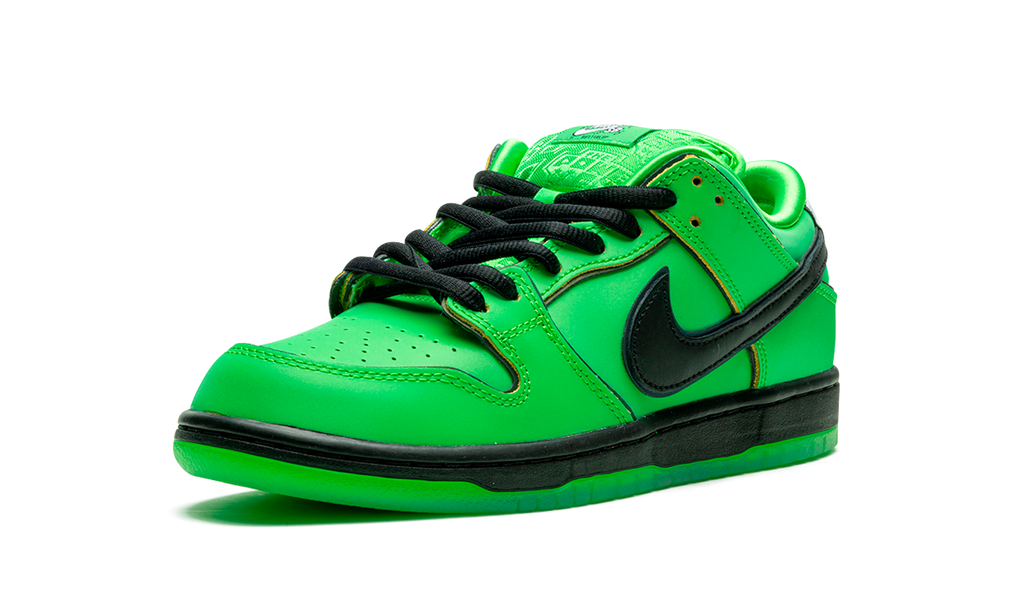 Nike SB Dunk Low Powerpuff Girls Buttercup Green Leather FZ8319-300