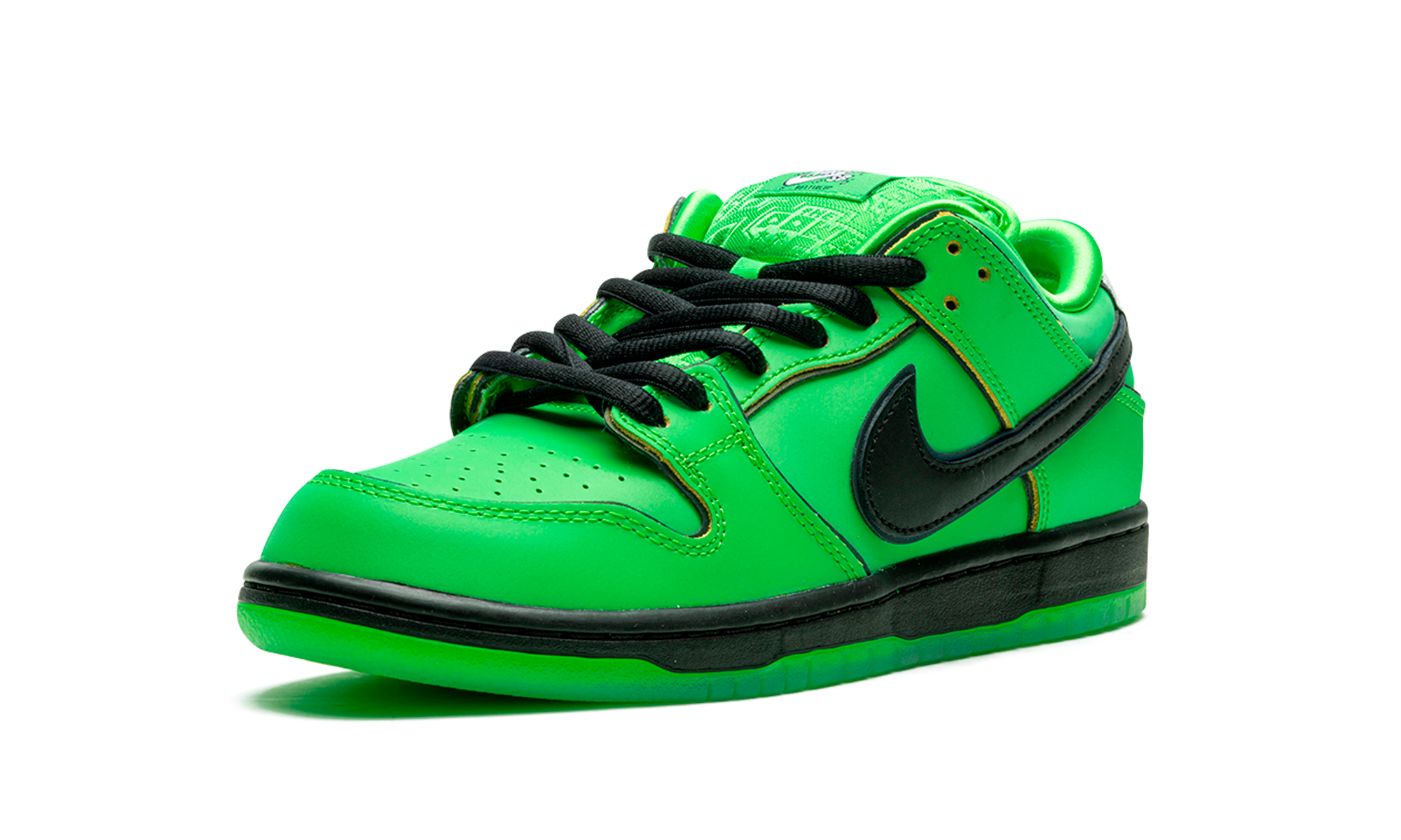 Nike SB Dunk Low Powerpuff Girls Buttercup Green Leather FZ8319-300