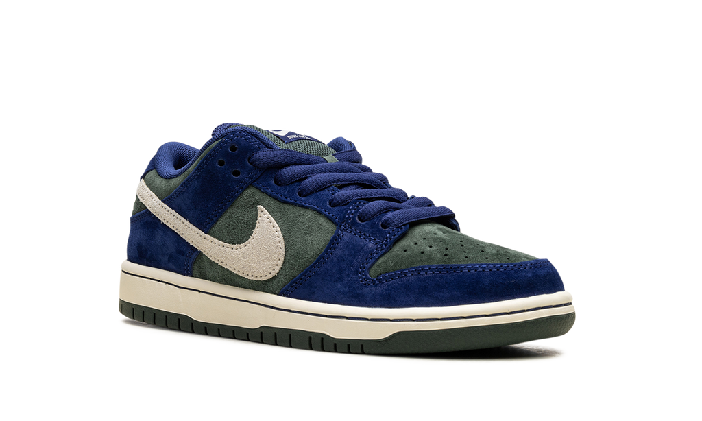 Nike SB Dunk Low Deep Royal Blue HF3704-400 | Vintage Green & Navy Skate Shoe