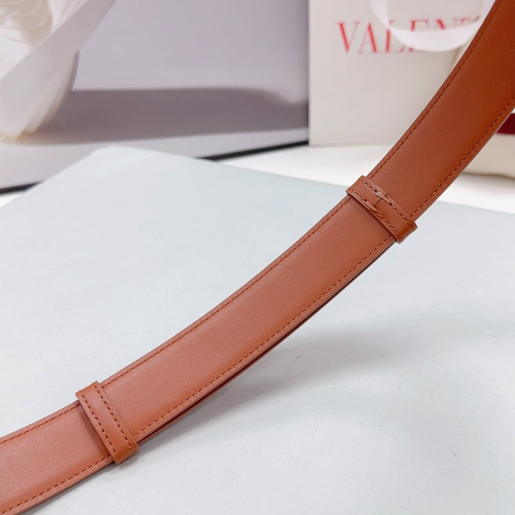 The Bold Edition Belt 30mm Brown Calfskin Silver Buckle