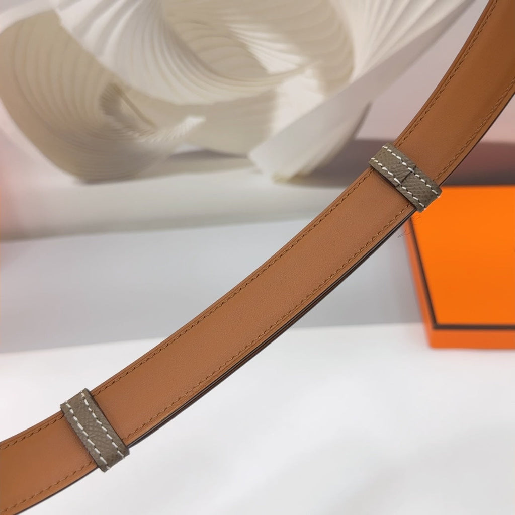 Collier De Chien Belt 30mm Gold Epsom Silver Buckle