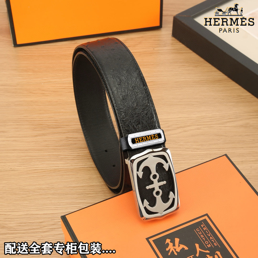 HM Constance Belt 38mm Black Original Leather 619665