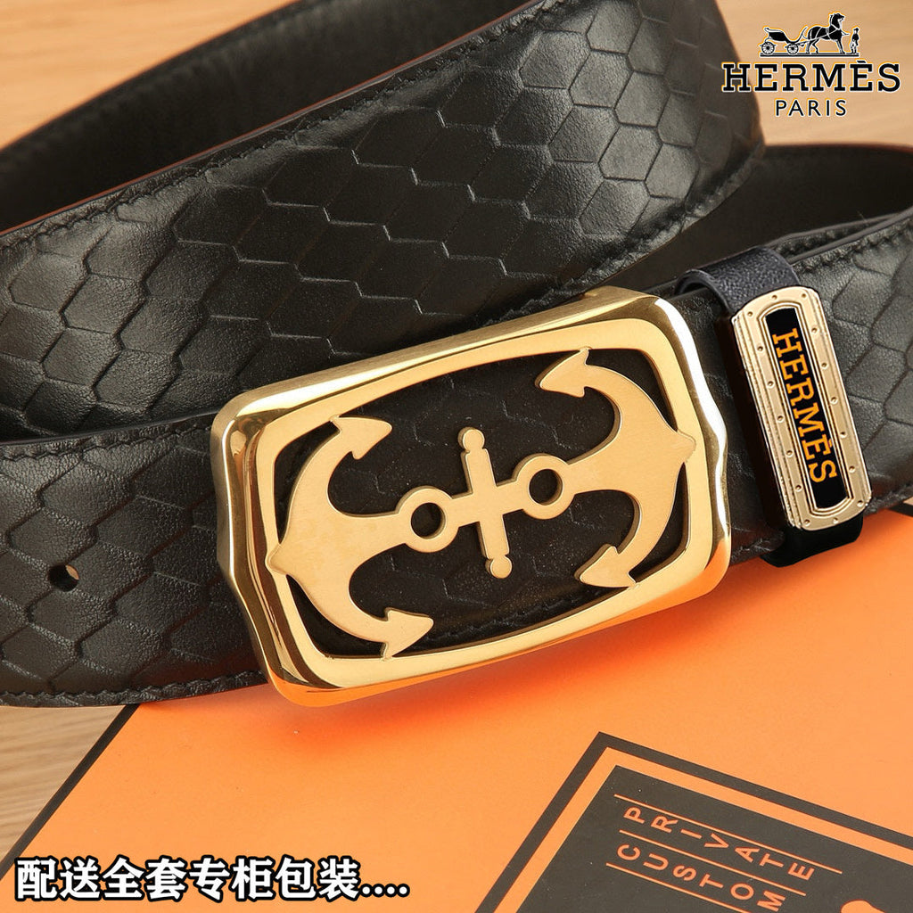 HM Constance Belt 38mm Black Original Leather 619665