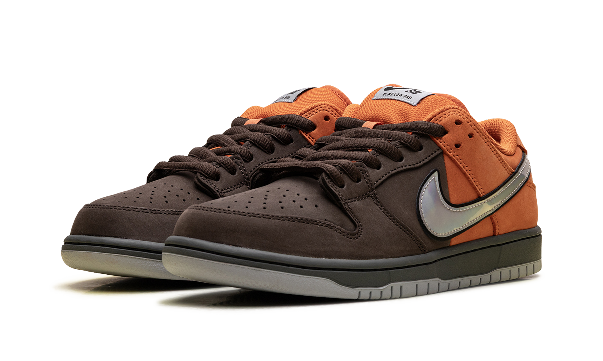 Nike SB Dunk Low Pro Muni Fast Pass - Safety Orange & Baroque Brown Skate Shoes