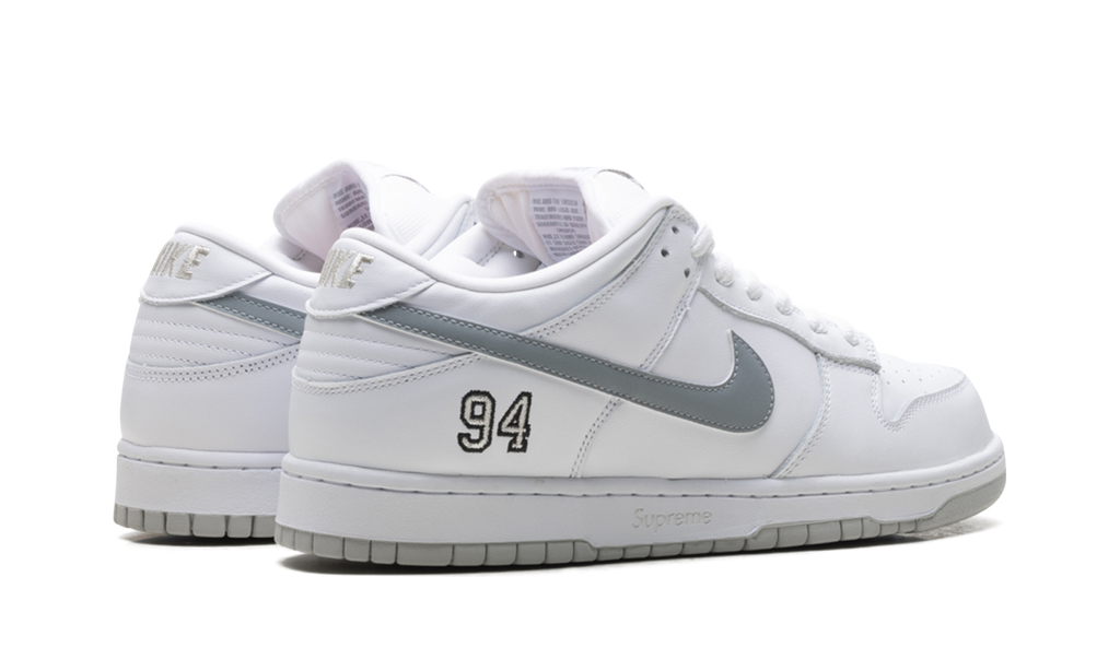 Supreme x Nike SB Dunk Low White HQ8487 100 | 2025 Collaboration