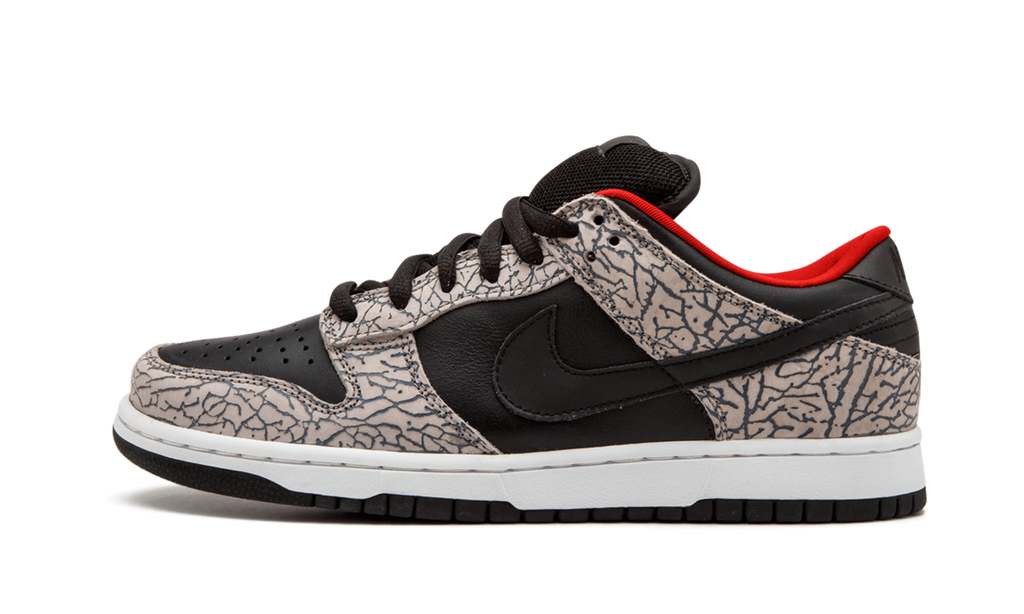 SB Dunk Low Pro Supreme Black Cement 304292-131 | Legendary 2002 Collaboration