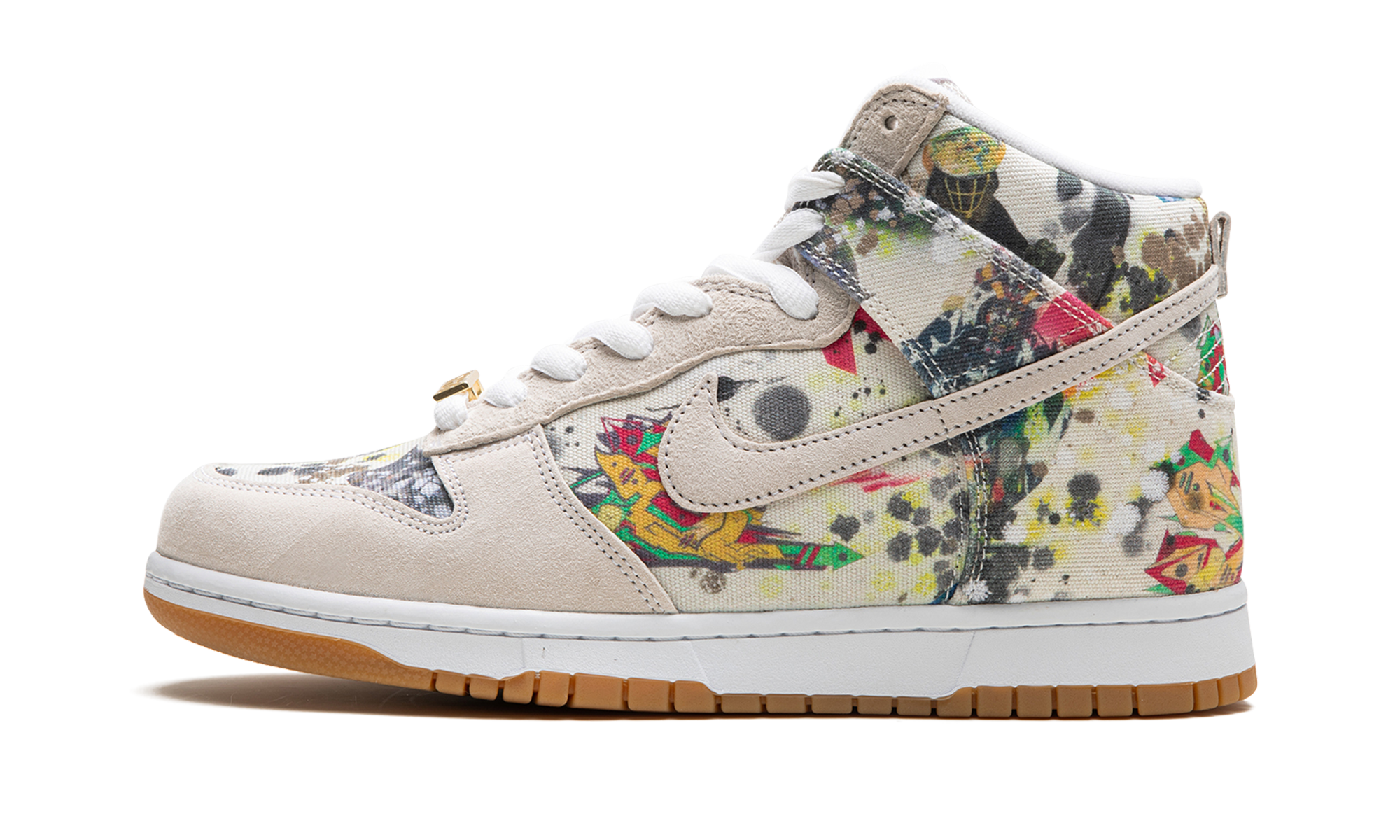 Supreme x Nike SB Dunk High Rammellzee FD8779-100 | Collaborative Skate Sneaker