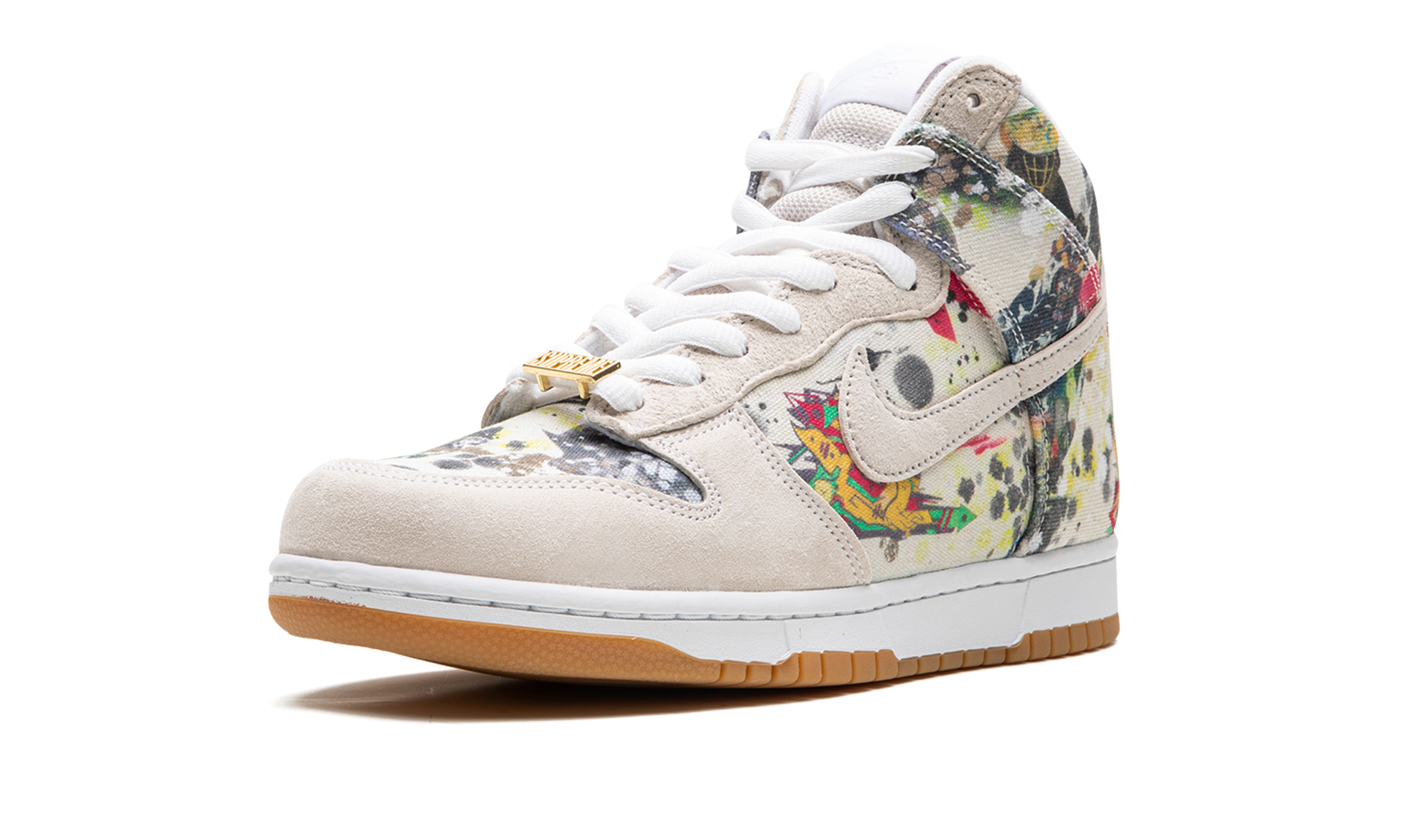 Supreme x Nike SB Dunk High Rammellzee FD8779-100 | Collaborative Skate Sneaker