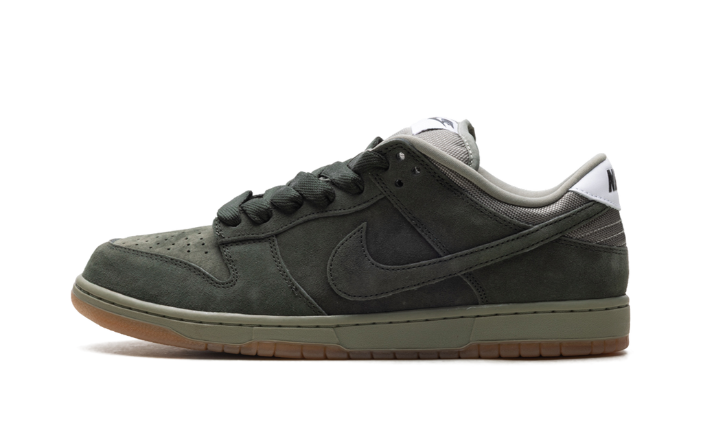 Nike SB Dunk Low Pro B Sequoia - Dark Green Suede Skate Shoe HJ0367 301