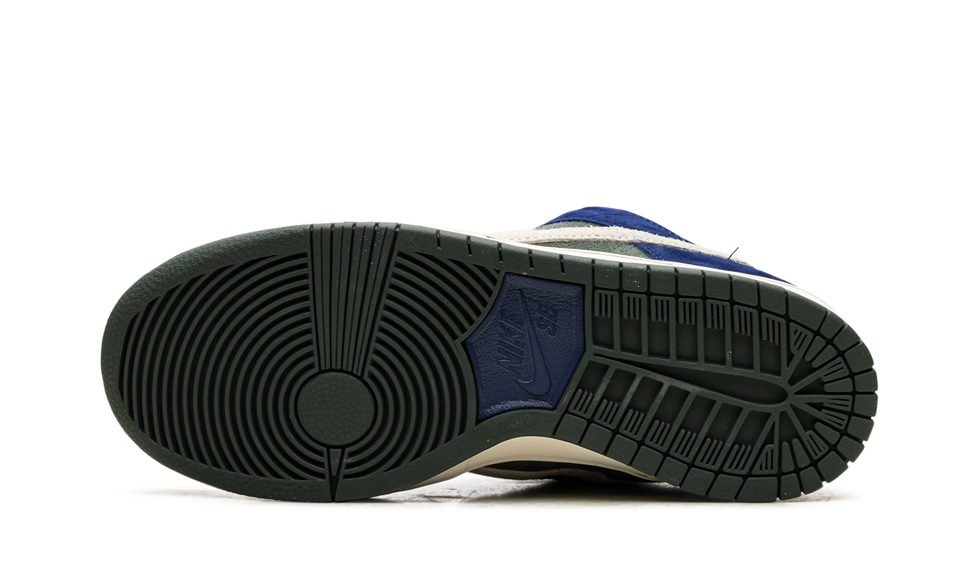 Nike SB Dunk Low Deep Royal Blue HF3704-400 | Vintage Green & Navy Skate Shoe
